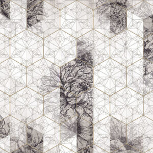 Изображение #31535 Flower geometry beige