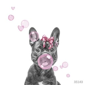 Изображение #35143 Собака с розовой жвачкой