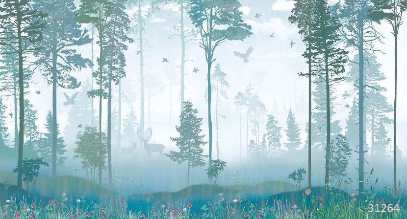 Изображение #31264 Foggy forest blue