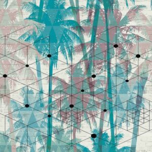 Изображение #32773 Jungle geometry blue