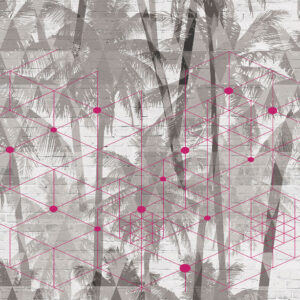 Изображение #32774 Jungle geometry pink