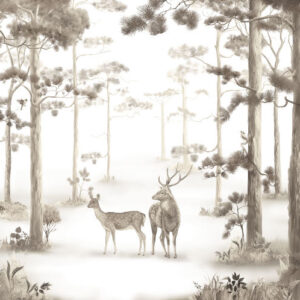 Изображение #34092 Forest deer sepia